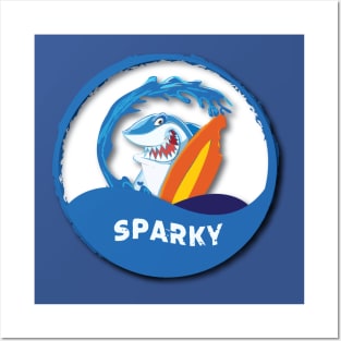 Shark Sparky Posters and Art